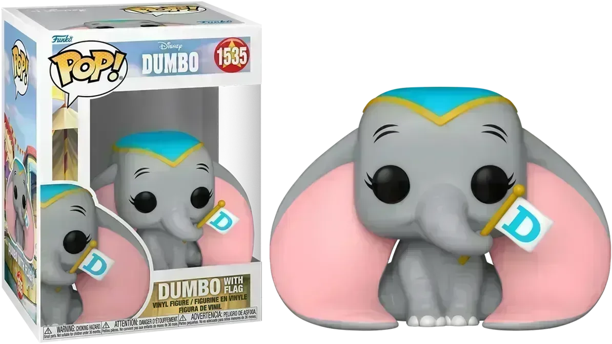 FUN80207 Dumbo (1941) - Dumbo with Flag Pop! Vinyl - Funko - Titan Pop Culture