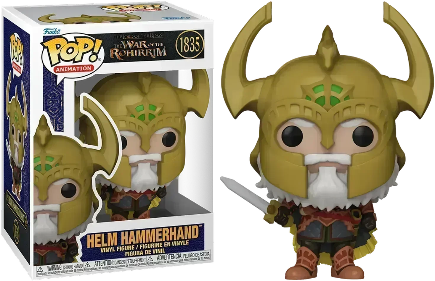 FUN80247 The Lord of the Rings: The War of the Rohirrim - Helm Hammerhand Pop! Vinyl - Funko - Titan Pop Culture
