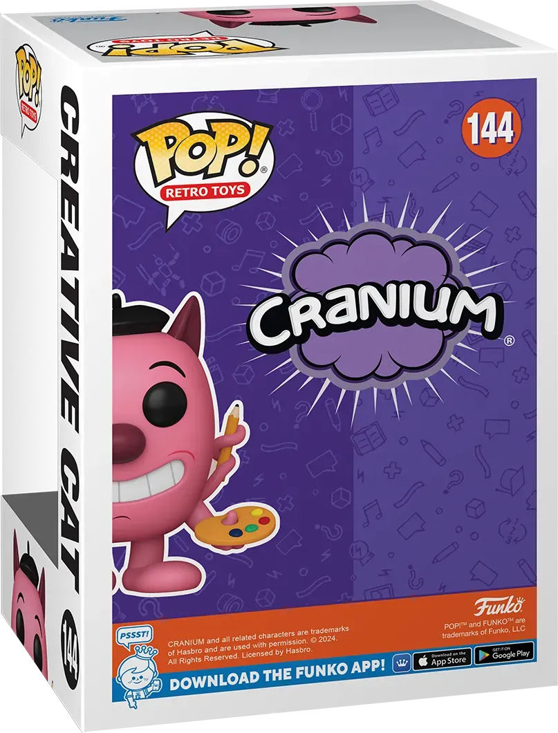 FUN80424 Retro Toys: Cranium - Creative Cat Pop! Vinyl - Funko - Titan Pop Culture