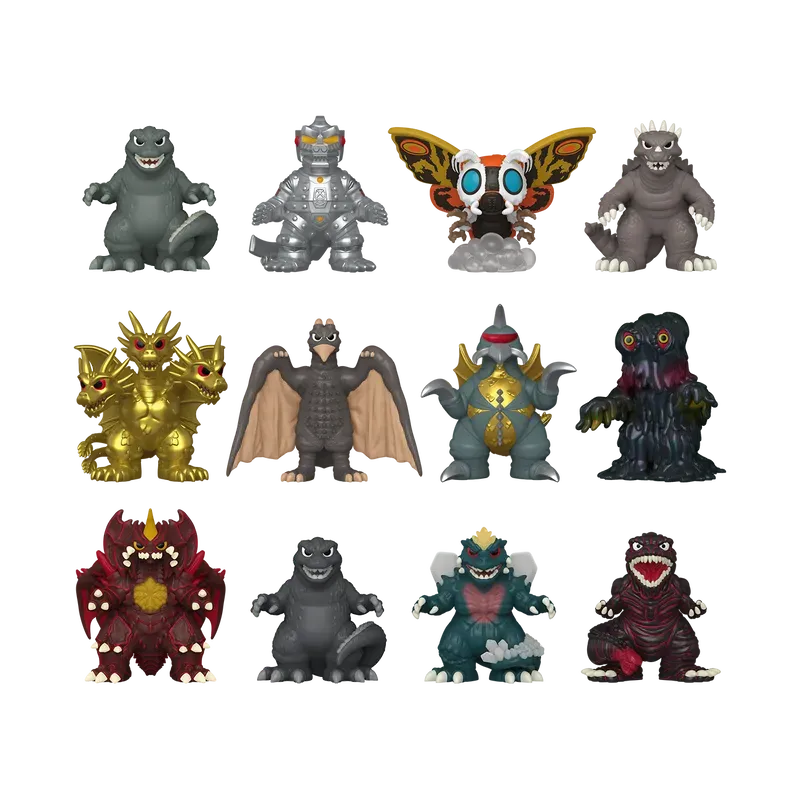 FUN80883 Godzilla - 70th Anniversary Mystery Minis (12 Pre Display) - Funko TBA - Titan Pop Culture