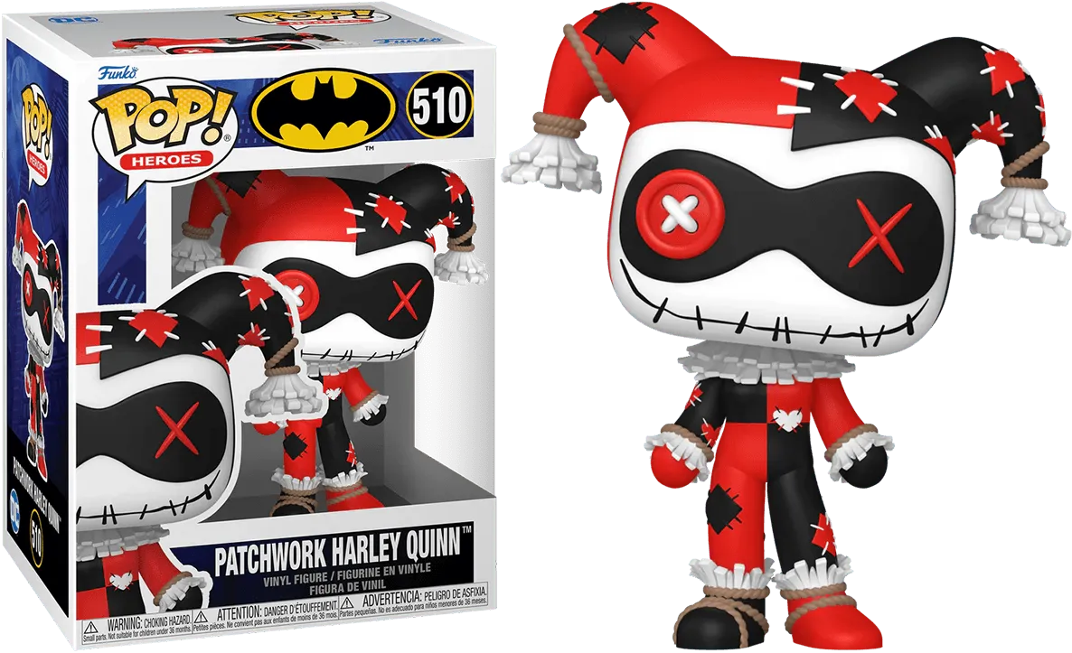 FUN80905 DC Comics - Patchwork Harley Quinn Pop! Vinyl - Funko - Titan Pop Culture