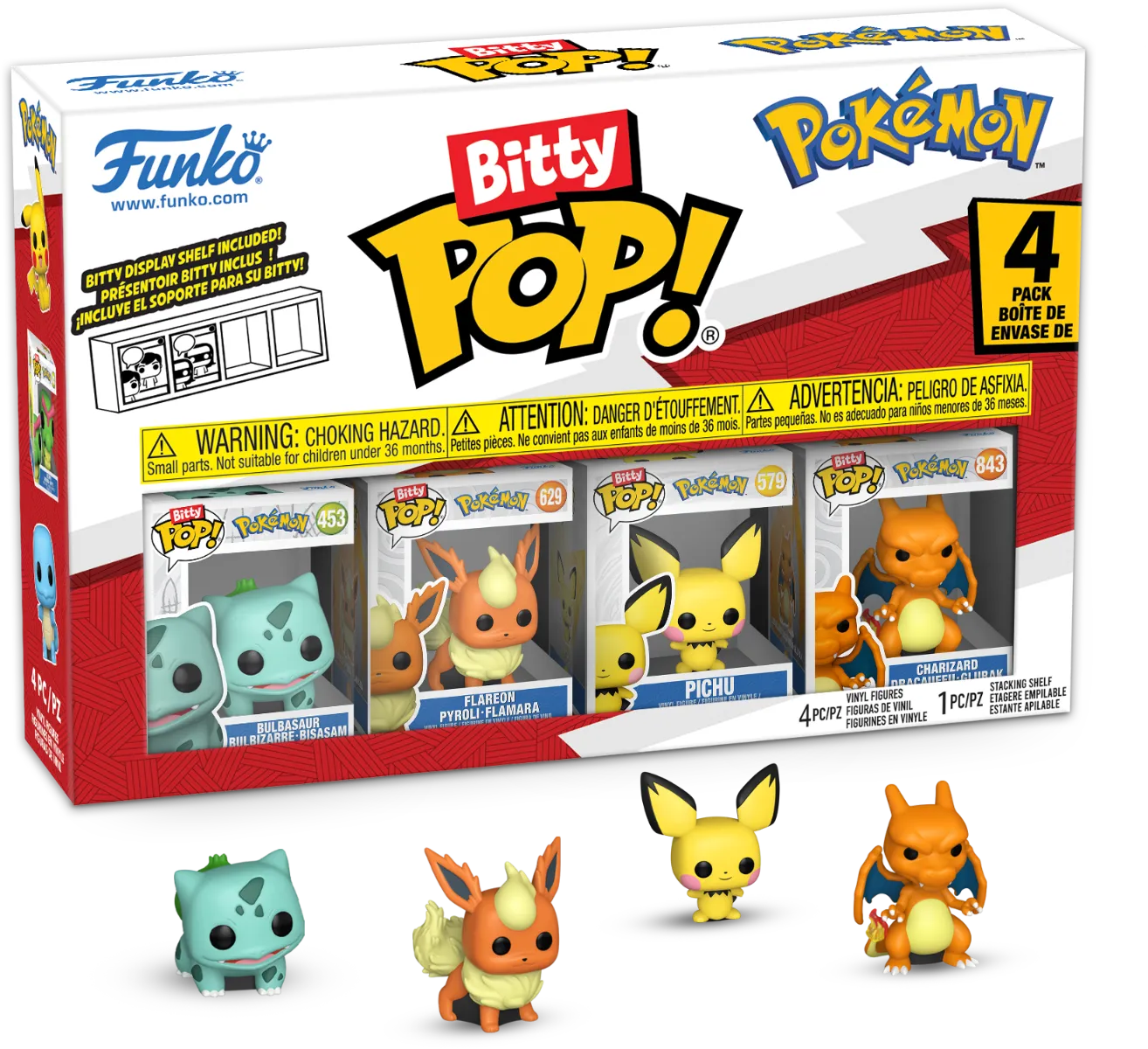 FUN81134 Pokemon - Bulbasaur Bitty Pop! 4-Pack - Funko - Titan Pop Culture