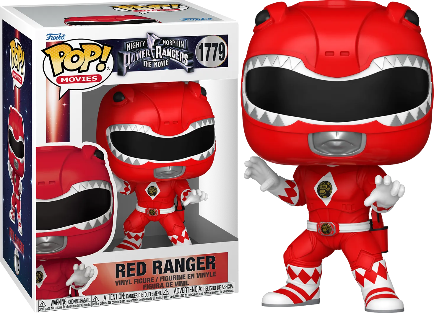 FUN81197 Power Rangers (1995) - Red Ranger Pop! Vinyl - Funko - Titan Pop Culture