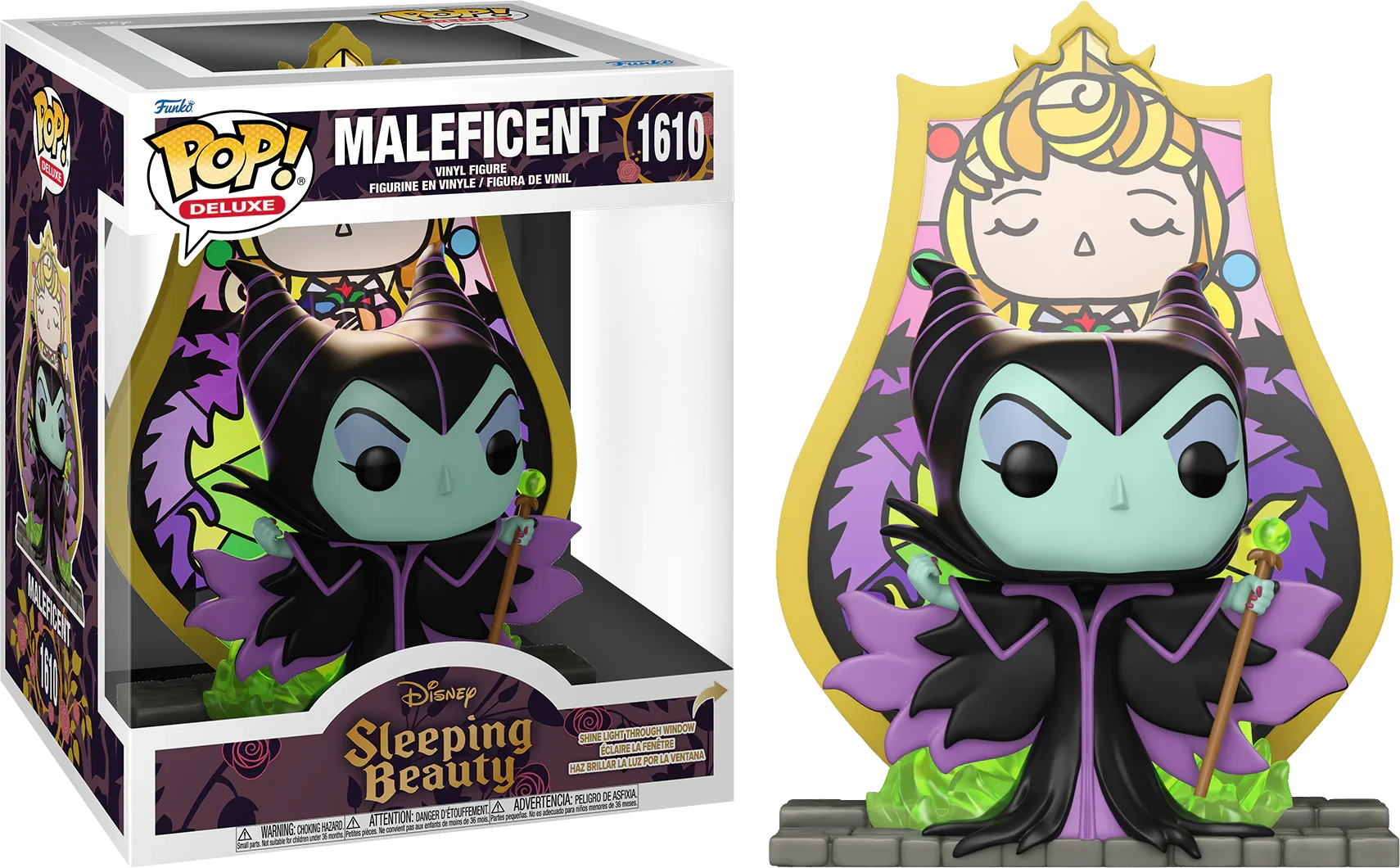 Disney: Villains - Maleficent (Stained Glass) Pop! Deluxe