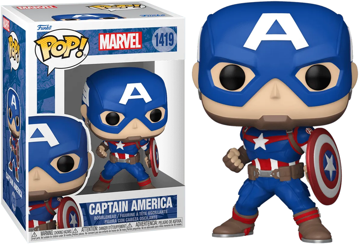 FUN82497 Marvel Comics - Captain America New Classics Pop! Vinyl - Funko - Titan Pop Culture