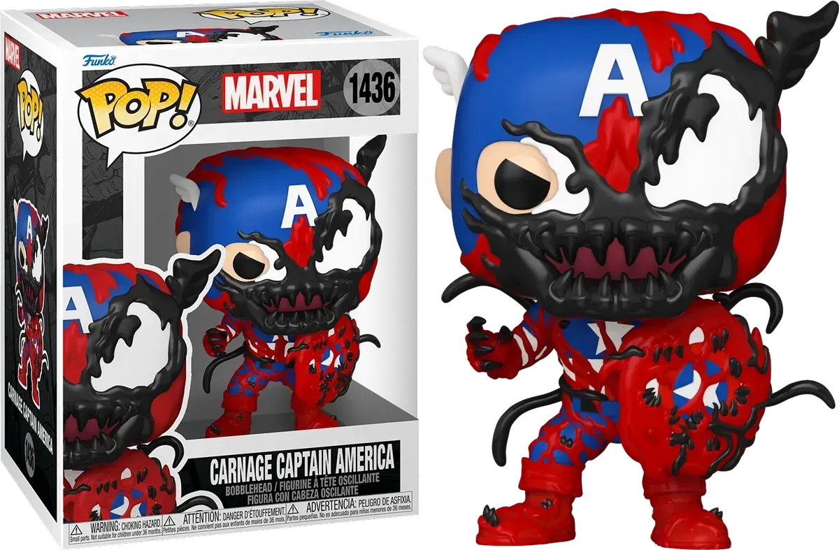FUN82643 + FUN82644 + FUN82645 + FUN82646 Marvel - Symbiote Carnage Pop! Vinyl Bundle (Set of 4) - Funko - Titan Pop Culture