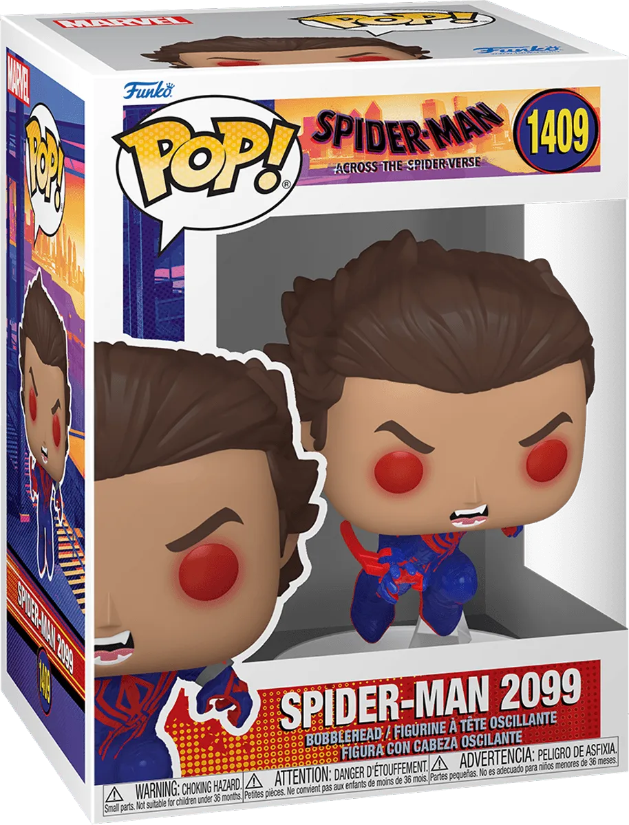 FUN82647 Spider-Man: Across the Spider-Verse - Spiderman 2099 (Unmasked) Pop! Vinyl - Funko - Titan Pop Culture