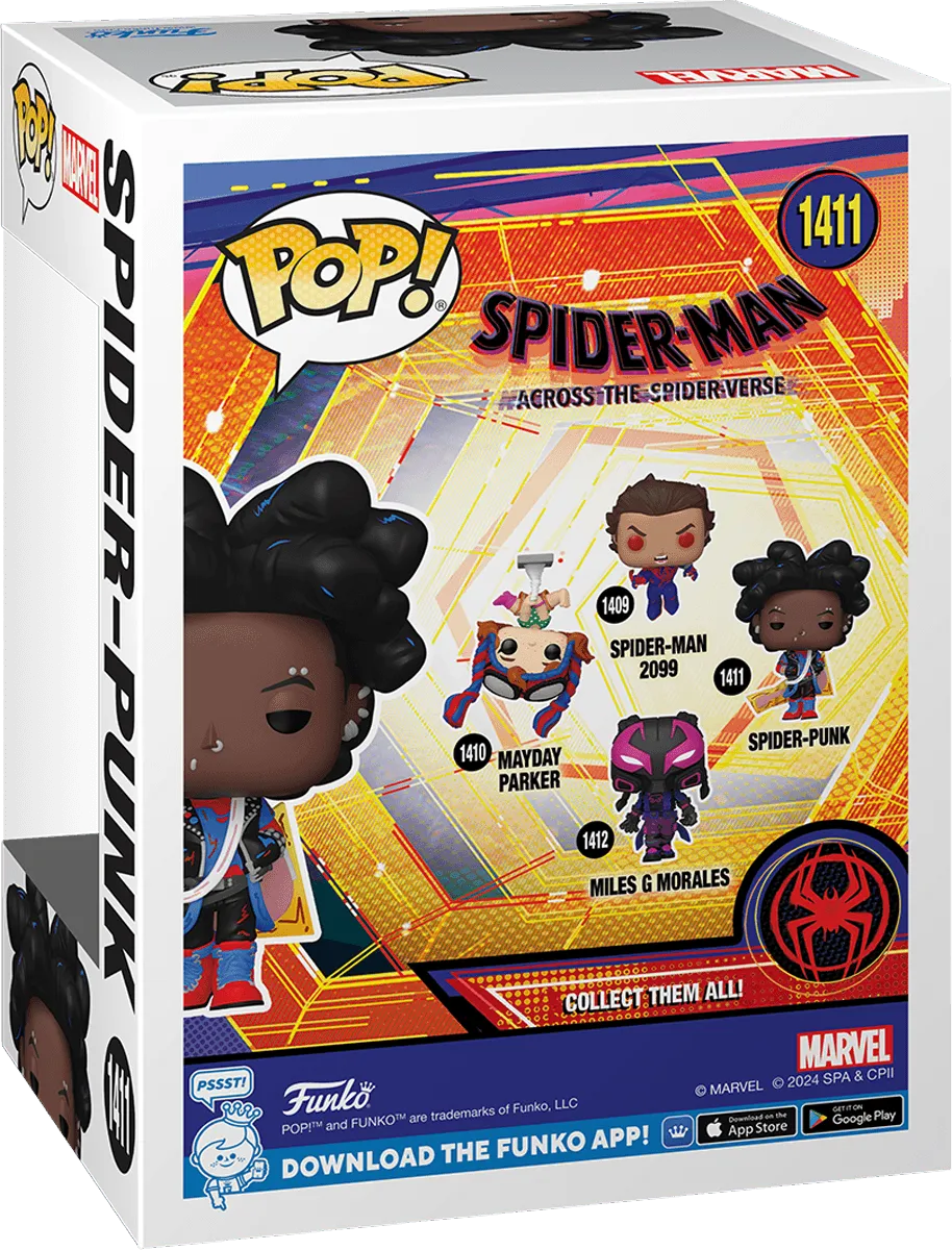FUN82649 Spider-Man: Across the Spider-Verse - Spider-Punk (Unmasked) Pop! Vinyl - Funko - Titan Pop Culture
