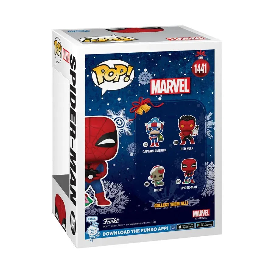 FUN82877 Marvel - Spider-Man with Gift (Holiday) Pop! Vinyl - Funko - Titan Pop Culture