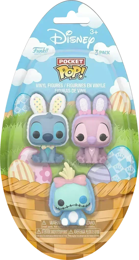 FUN83110 Lilo & Stitch - Easter Pocket Pop! 3-Pack - Funko - Titan Pop Culture