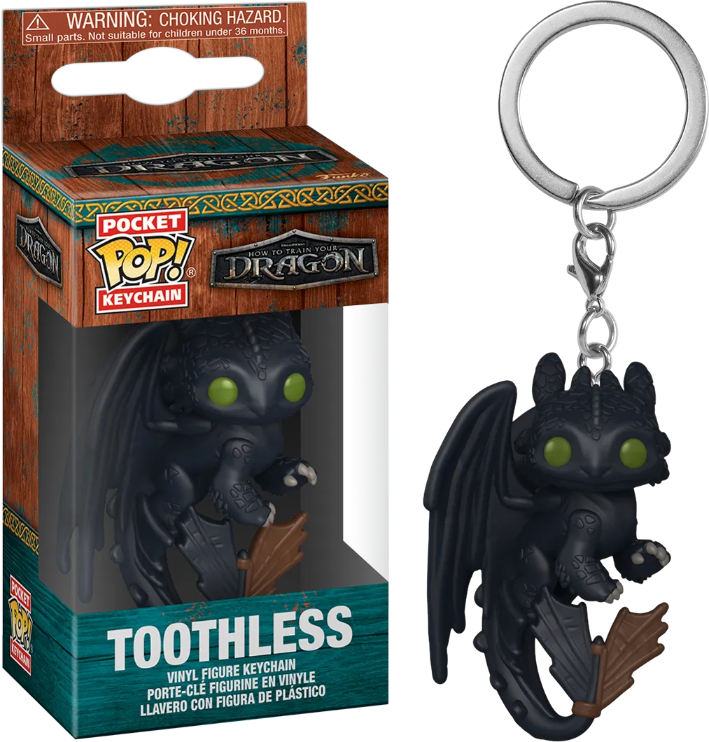 FUN83453 How to Train Your Dragon (2025) - Toothless Pop! Keychain - Funko - Titan Pop Culture