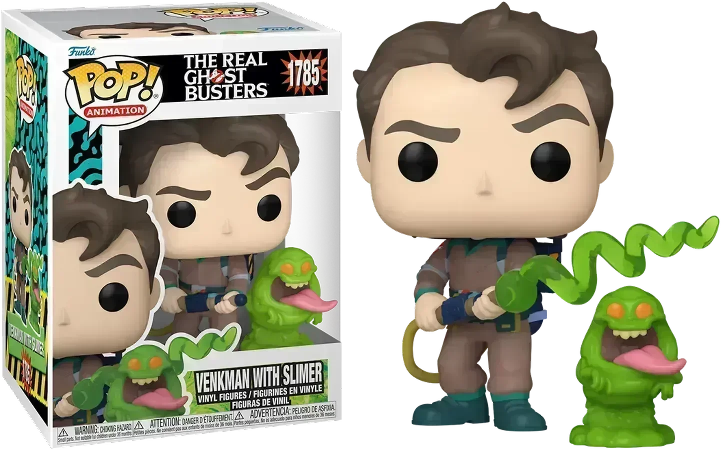 FUN83476 The Real Ghostbusters (TV'86) - Venkman with Slimer Pop! Vinyl - Funko - Titan Pop Culture