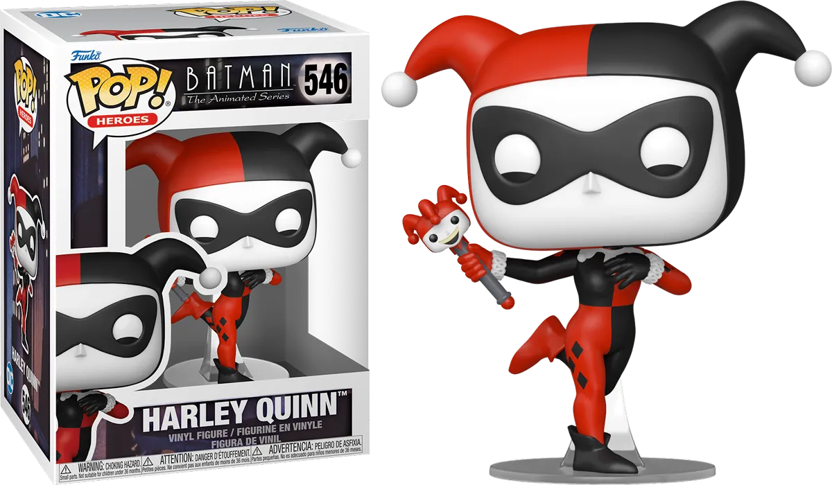 FUN83514 Batman: The Animated Series - Harley Quinn with Sceptre Pop! Vinyl - Funko - Titan Pop Culture