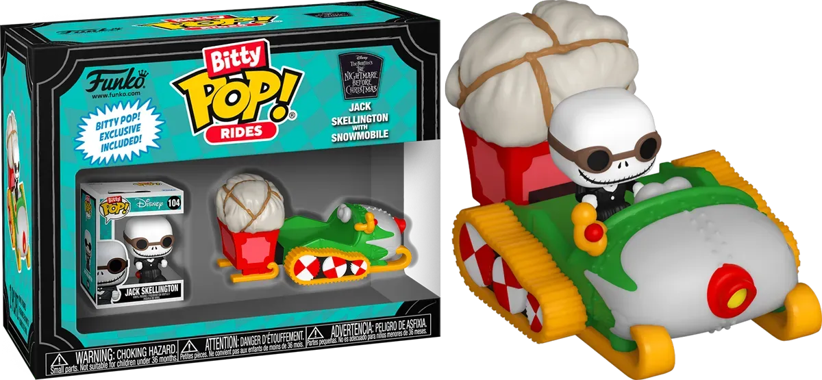 FUN83624 The Nightmare Before Christmas - Jack with Snowmobile Bitty Pop! Ride - Funko - Titan Pop Culture