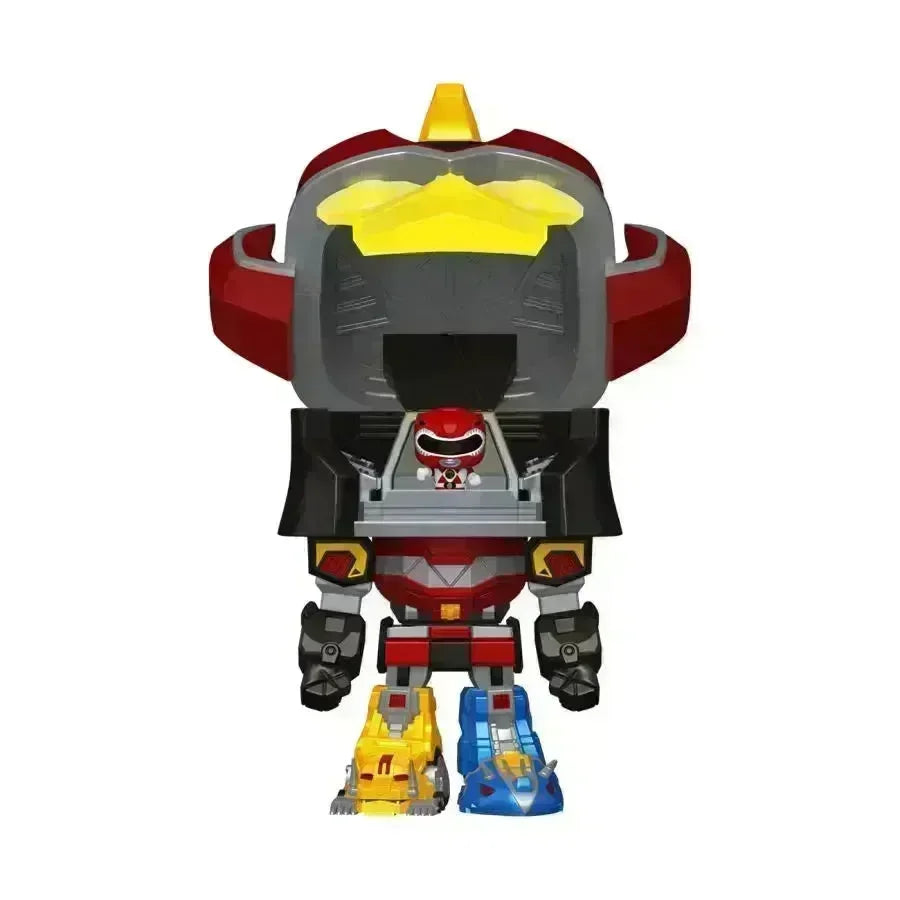 FUN83644 Power Rangers - Megazord with Red Ranger Bitty Pop! Bot - Funko - Titan Pop Culture