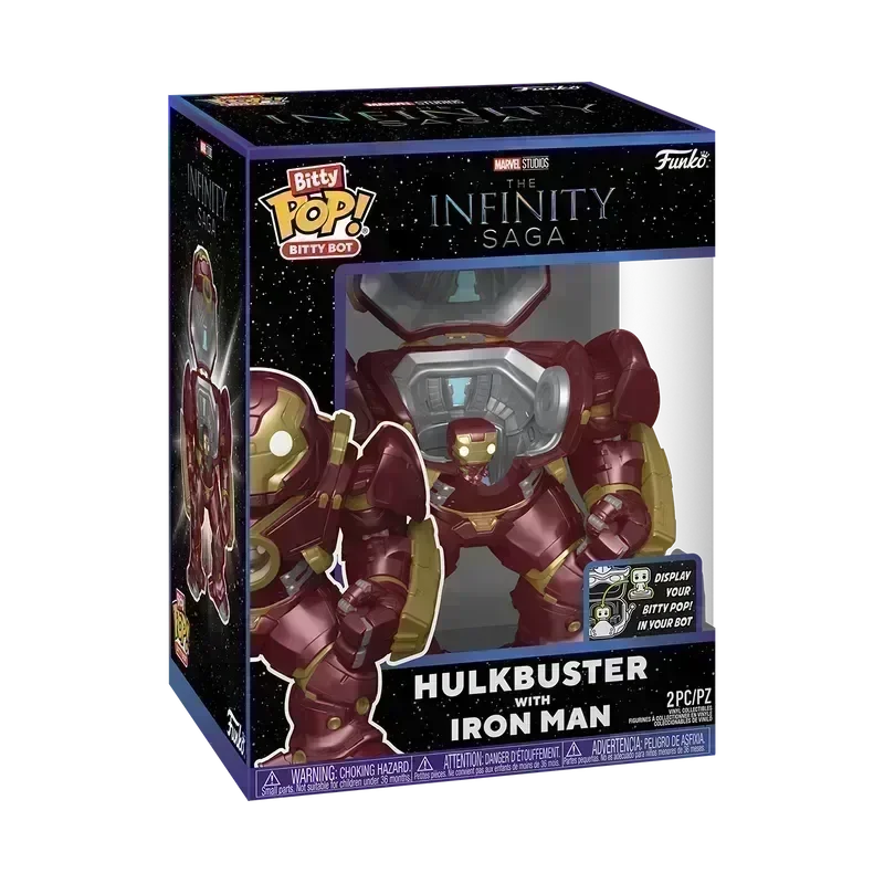 FUN83645 Marvel - Hulkbuster with Iron Man Bitty Pop! Bot - Funko - Titan Pop Culture