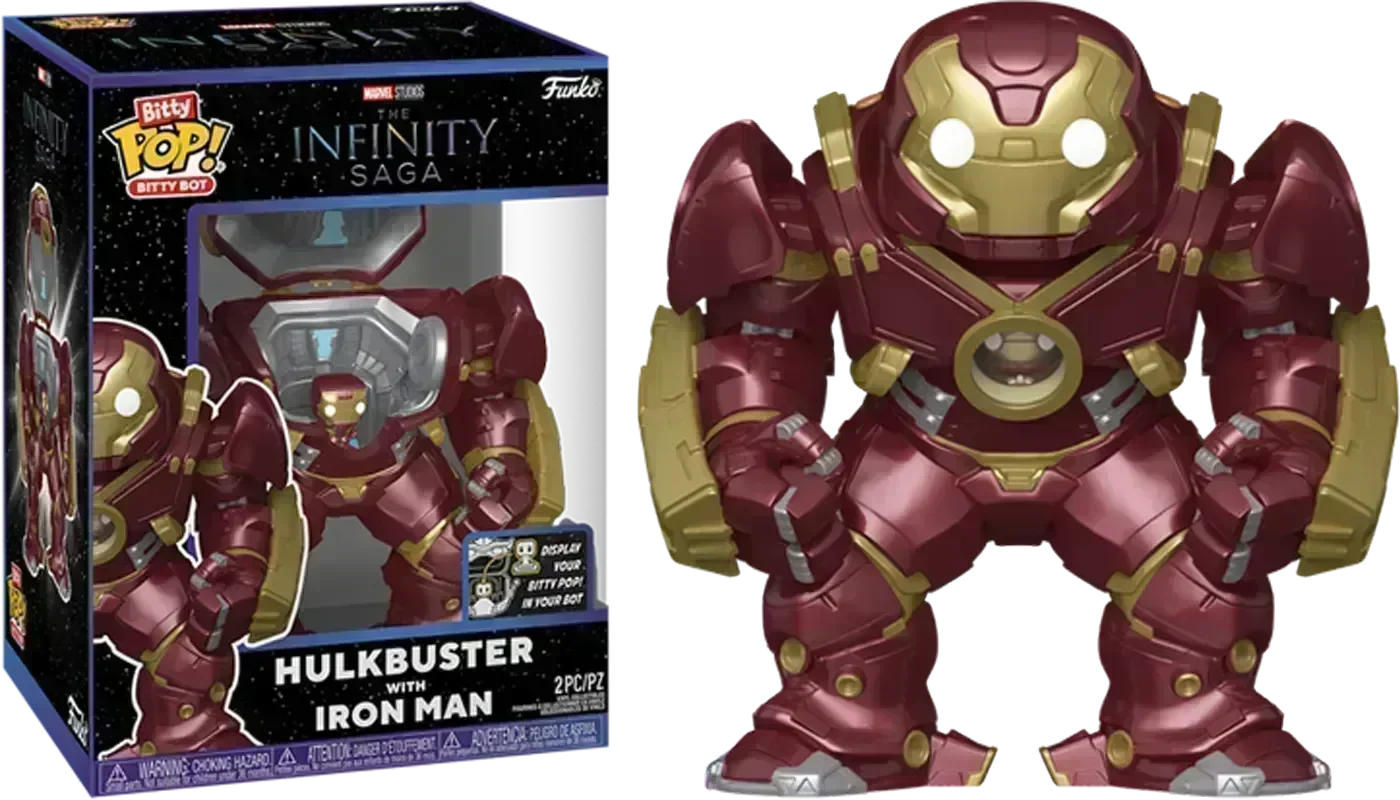 FUN83645 Marvel - Hulkbuster with Iron Man Bitty Pop! Bot - Funko - Titan Pop Culture