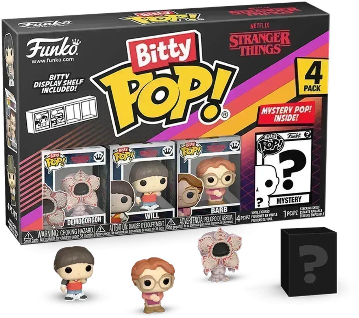 FUN83661 Stranger Things - Demogorgon Bitty Pop! 4-Pack - Funko - Titan Pop Culture