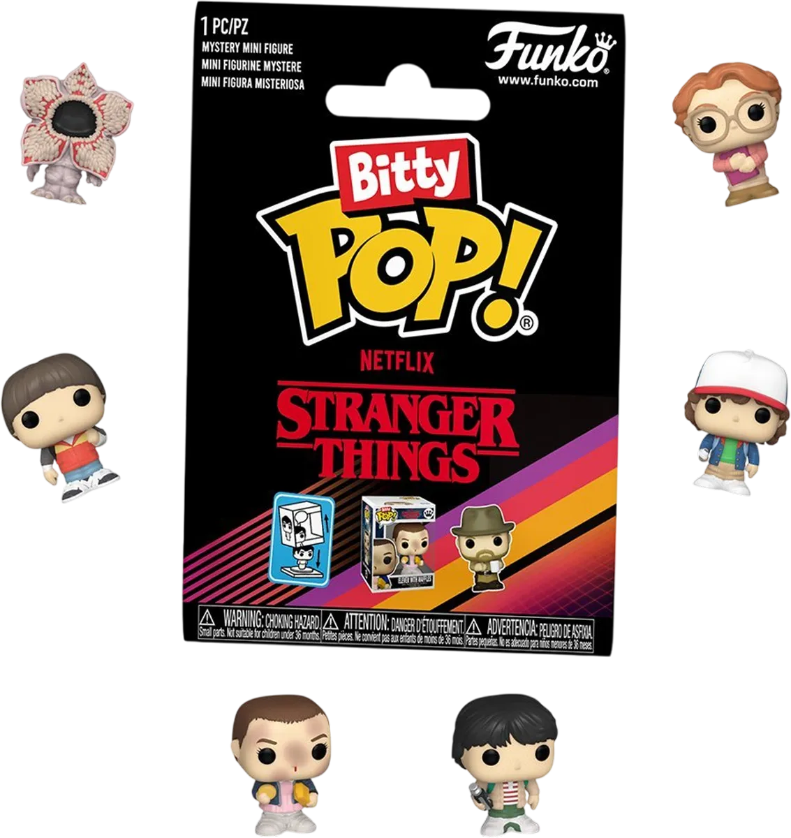 FUN83667 Stranger Things - Bitty Pop! Blind Bag Assortment (Display of 32) - Funko - Titan Pop Culture