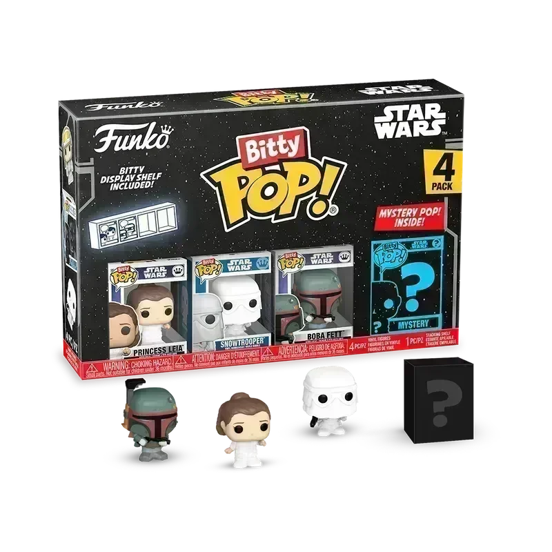 FUN83669 Star Wars - Princess Leia Bitty Pop! 4-Pack - Funko - Titan Pop Culture