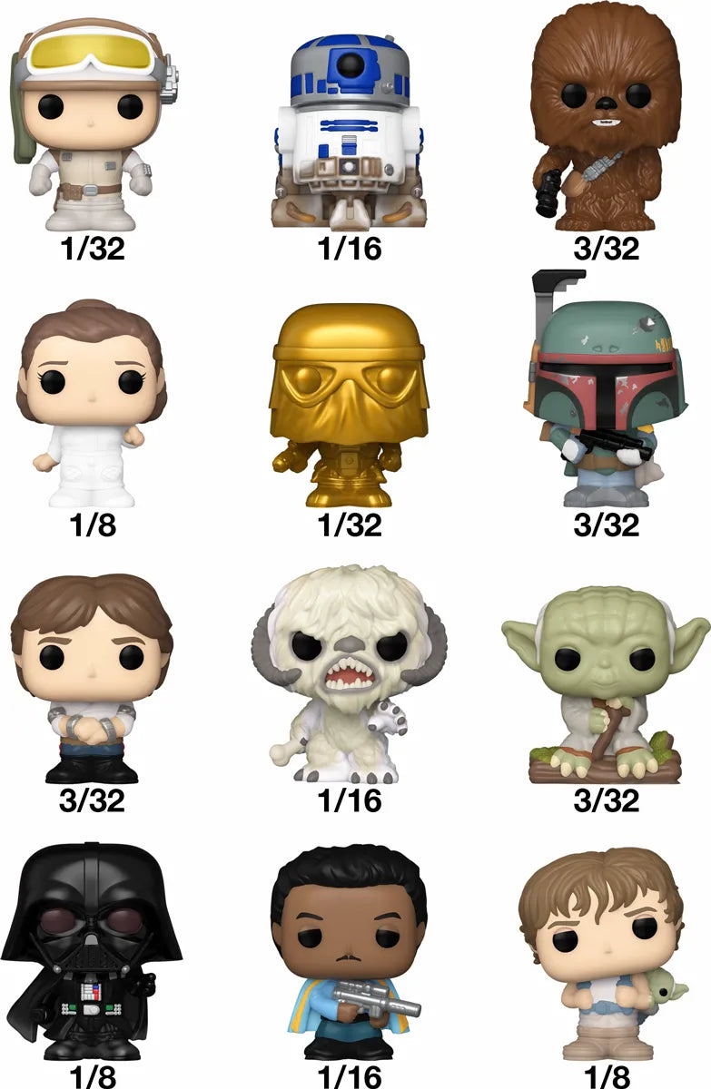 FUN83674 Star Wars - Series 2 Bitty Pop! Blind Bag Assortment (Display of 32) - Funko - Titan Pop Culture