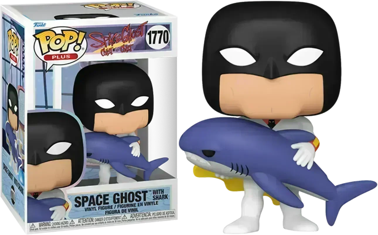 FUN83764 Space Ghost: Coast to Coast - Space Ghost with Shark Pop! Plus - Funko - Titan Pop Culture