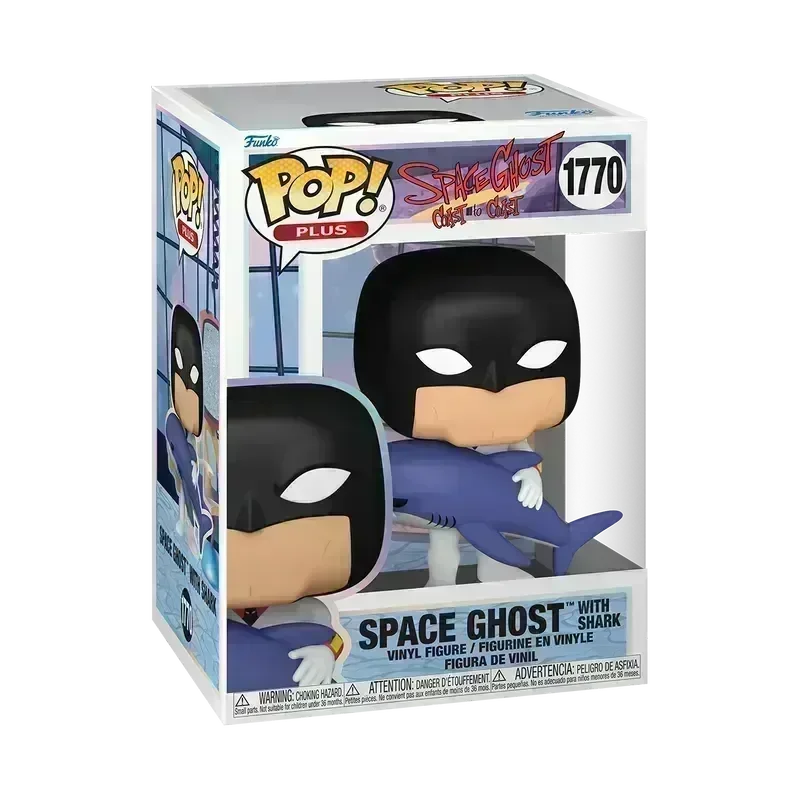 FUN83764 Space Ghost: Coast to Coast - Space Ghost with Shark Pop! Plus - Funko - Titan Pop Culture