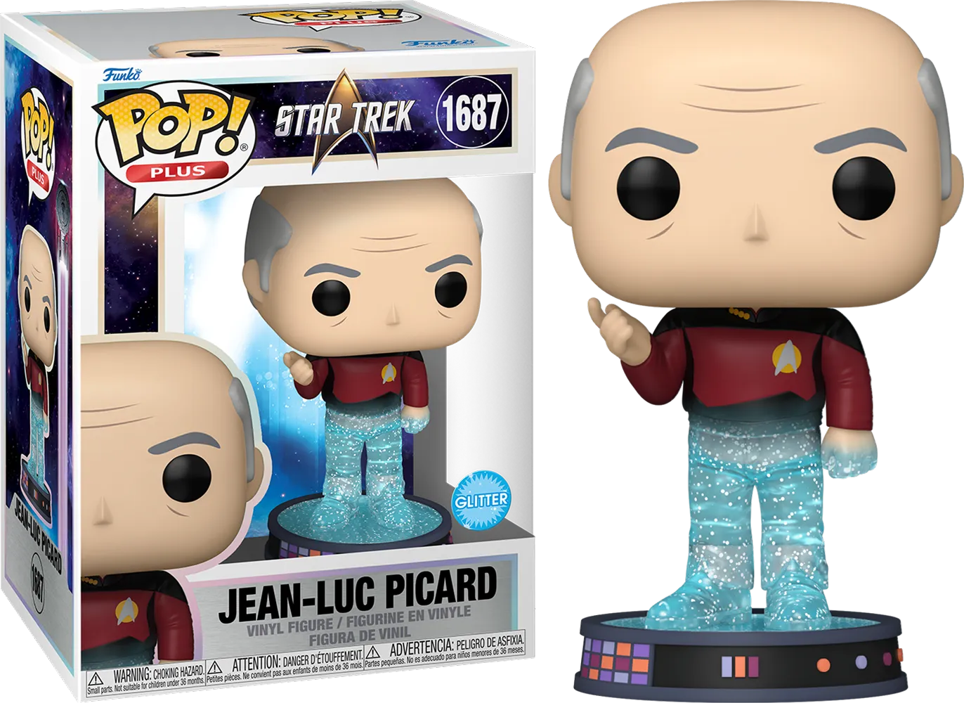 FUN83772 Star Trek - Transporting Jean-Luc Picard Pop! Plus - Funko - Titan Pop Culture