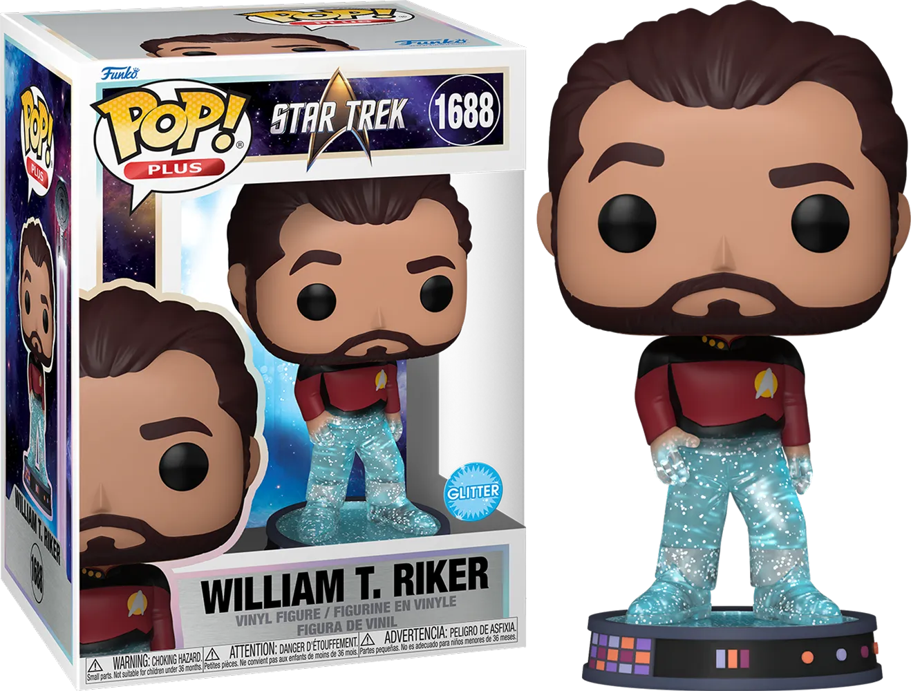 FUN83773 Star Trek - Transporting William T.Riker Pop! Plus - Funko - Titan Pop Culture