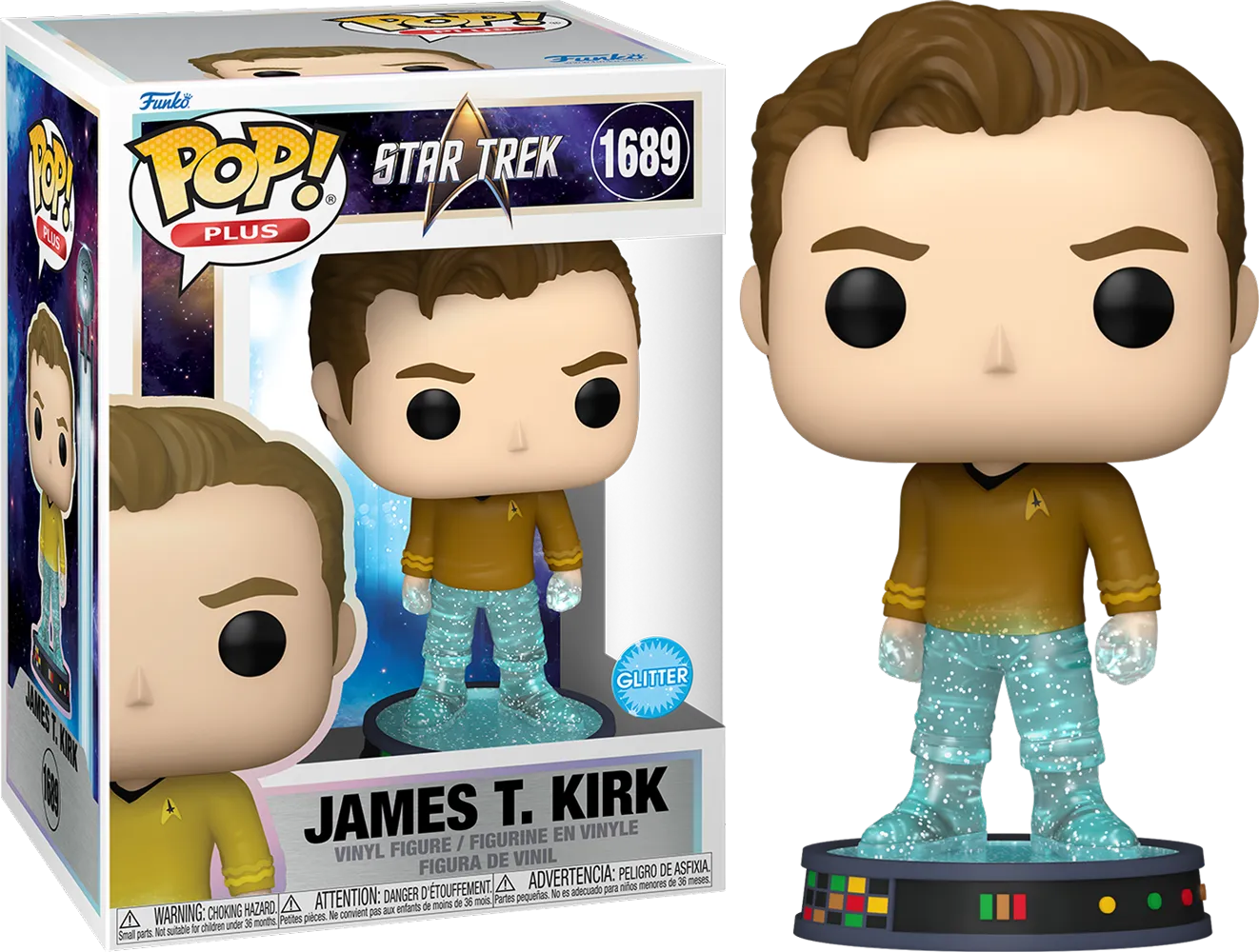 FUN83774 Star Trek - Transporting James T. Kirk Pop! Plus - Funko - Titan Pop Culture
