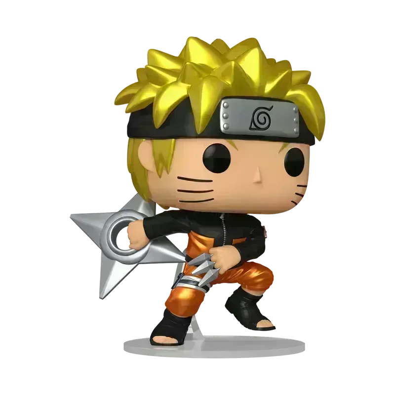 FUN83804BUNDLE Naruto - Naruto Uzumaki with Shuriken - Chase Bundle / Case - Funko - Titan Pop Culture