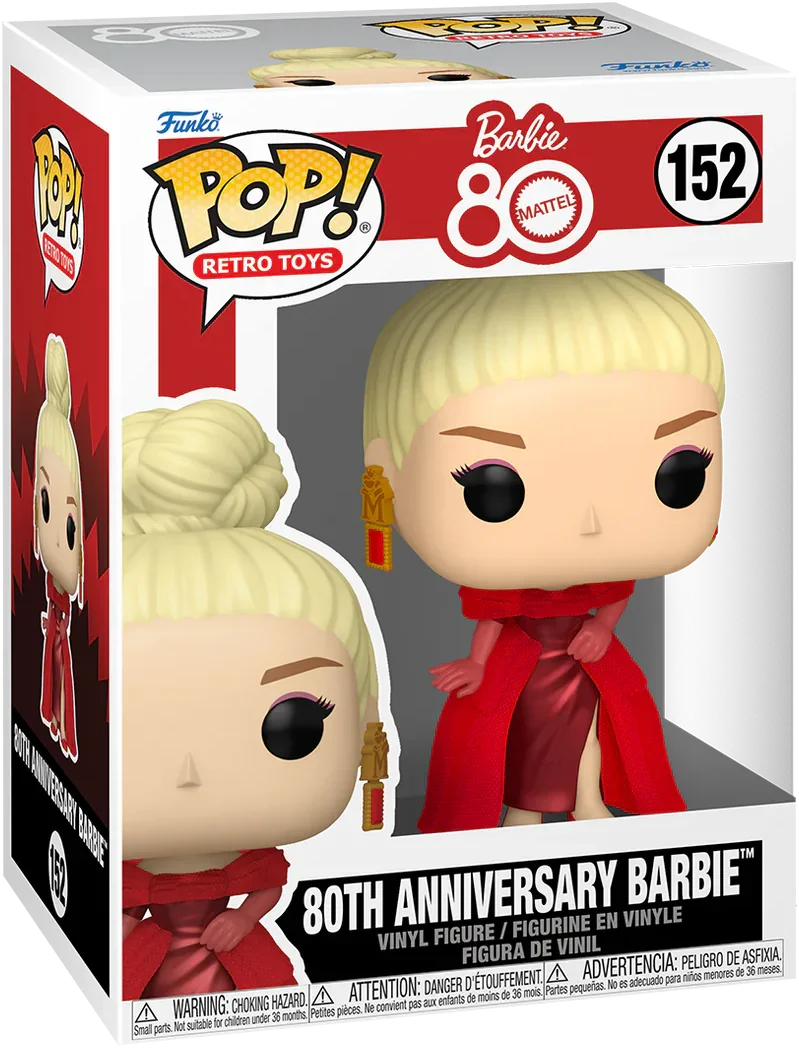 FUN83812 Retro Toys - Barbie 80th Anniversary Pop! Vinyl - Funko - Titan Pop Culture