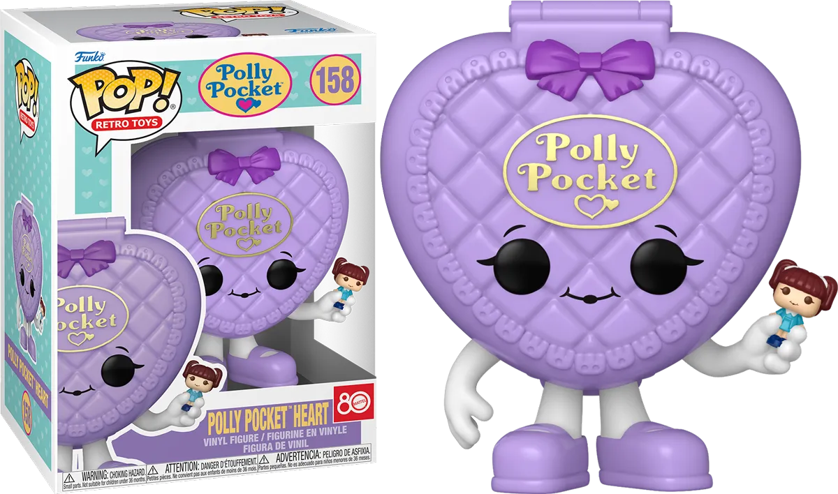 FUN83817 Retro Toys: Polly Pocket - Heart Shell (Purple) Pop! Vinyl - Funko - Titan Pop Culture