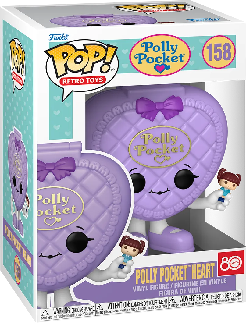 FUN83817 Retro Toys: Polly Pocket - Heart Shell (Purple) Pop! Vinyl - Funko - Titan Pop Culture