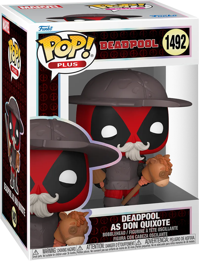 FUN83985 Deadpool: Literary Classics - Deadpool as Don Quixote Pop! Vinyl - Funko - Titan Pop Culture