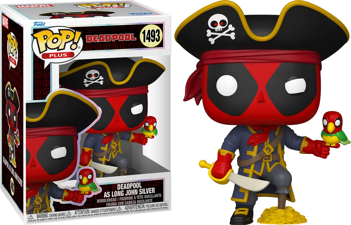 FUN83986 Deadpool: Literary Classics - Deadpool as Long John Silver Pop! Vinyl - Funko - Titan Pop Culture