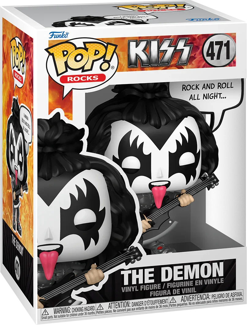 FUN84124 KISS - The Demon (Rock & Roll All Night) Pop! Vinyl Sayings - Funko - Titan Pop Culture