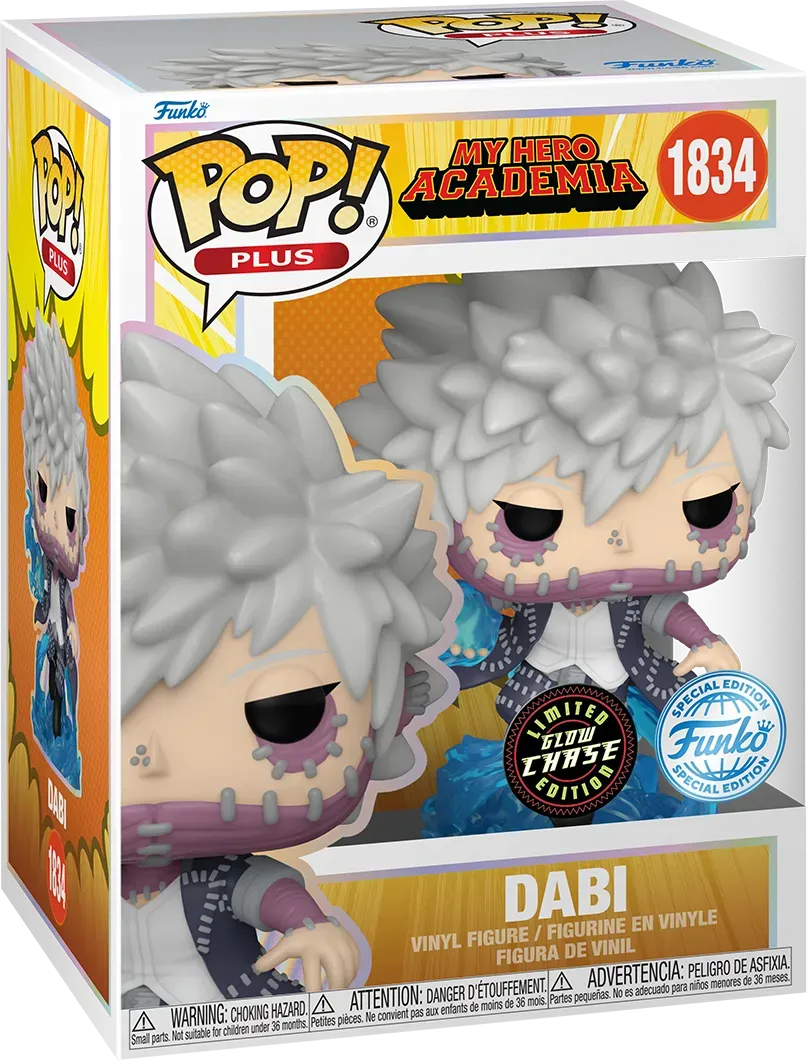 FUN84642BUNDLE My Hero Academia - Dabi Pop! Plus Vinyl - Chase Bundle / Case - Funko - Titan Pop Culture