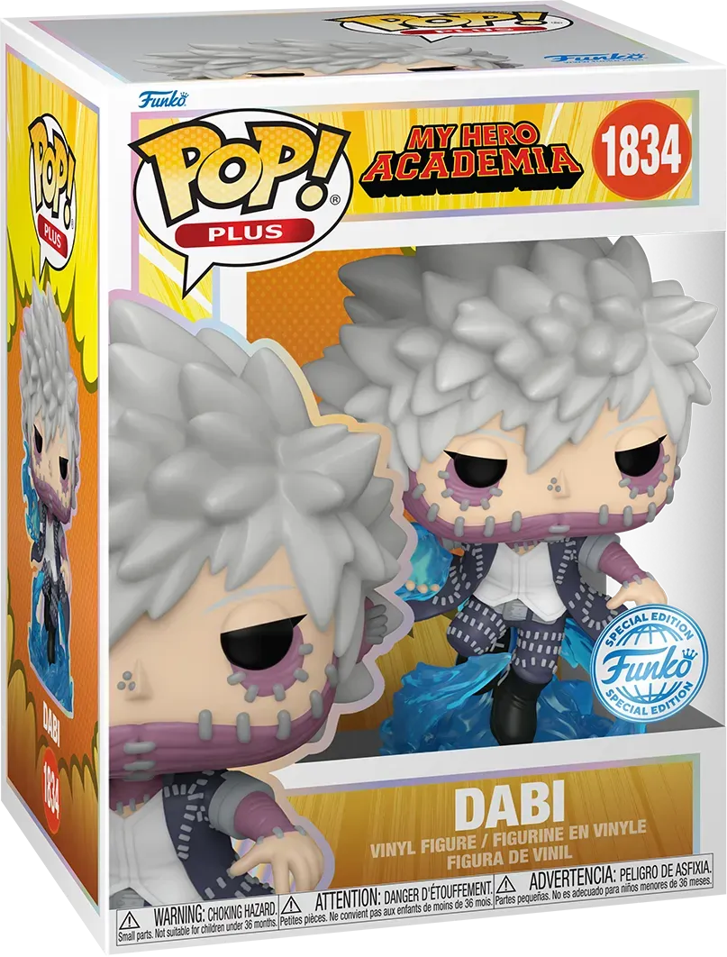 FUN84642BUNDLE My Hero Academia - Dabi Pop! Plus Vinyl - Chase Bundle / Case - Funko - Titan Pop Culture