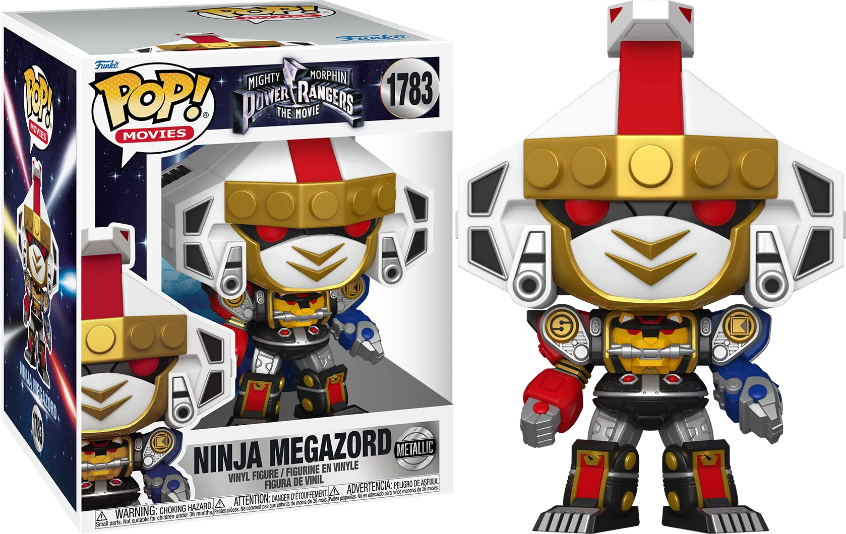 FUN84912 Power Rangers (1995) - Ninja Megazord (Metallic) 6" Pop! Vinyl - Funko - Titan Pop Culture