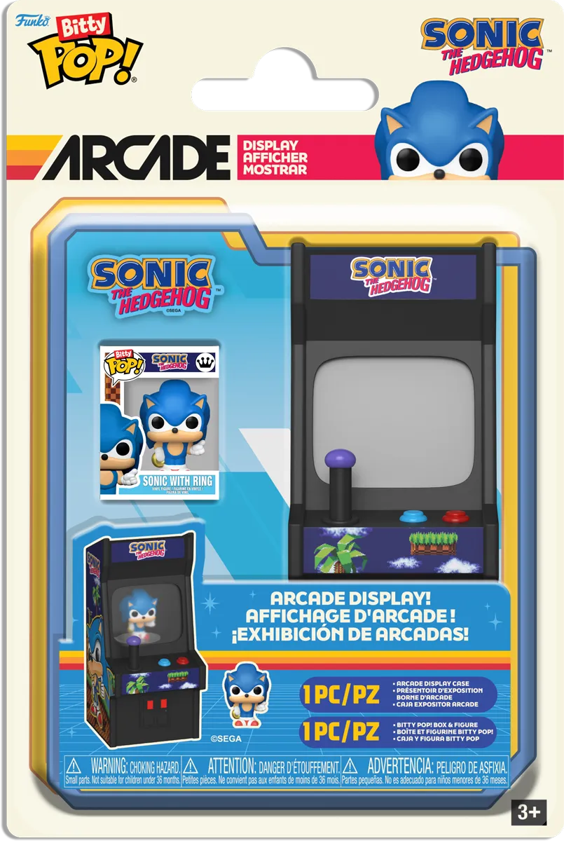 FUN85250 Sonic the Hedgehog - Sonic with Ring Bitty Pop! Arcade - Funko - Titan Pop Culture