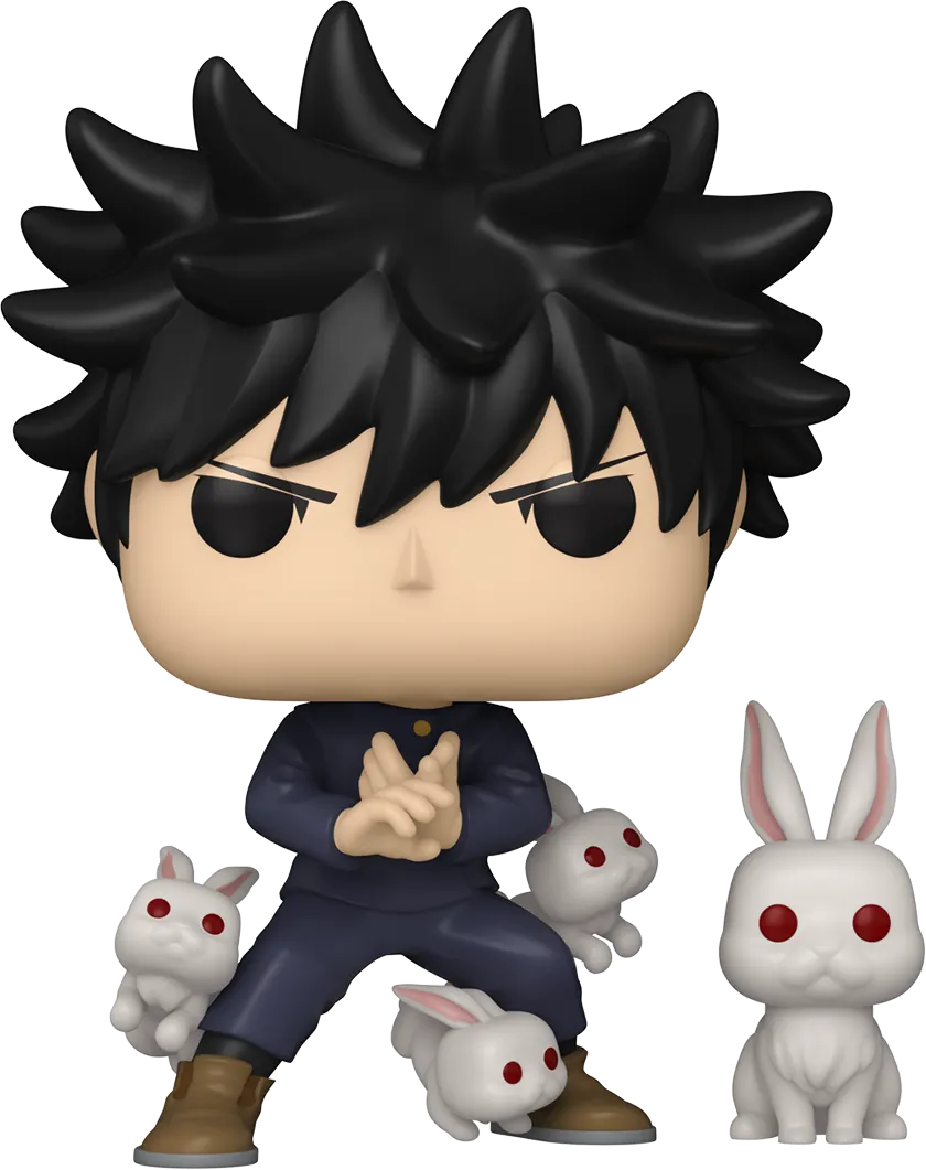 FUN85323 Jujutsu Kaisen - Megumi Fushiguro with Rabbit Pop! Vinyl - Funko - Titan Pop Culture