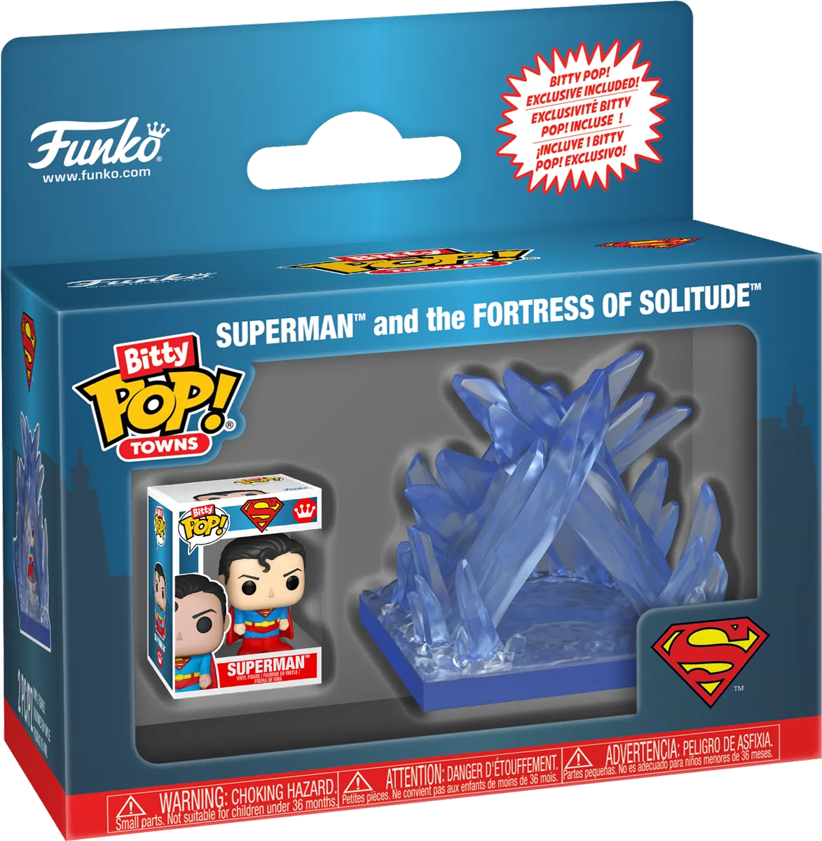 FUN85514 DC Comics - Fortress of Solitude Bitty Pop! Town - Funko - Titan Pop Culture