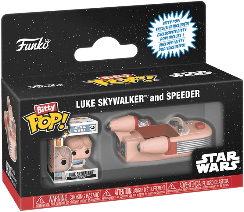 FUN85519 Star Wars - Speeder with Luke Bitty Pop! Ride - Funko - Titan Pop Culture