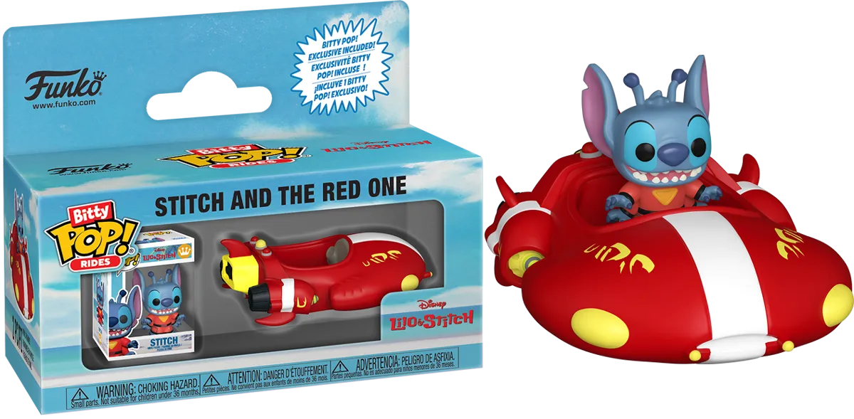 FUN85522 Lilo & Stitch - The Red One with Stitch Bitty Pop! Ride - Funko - Titan Pop Culture
