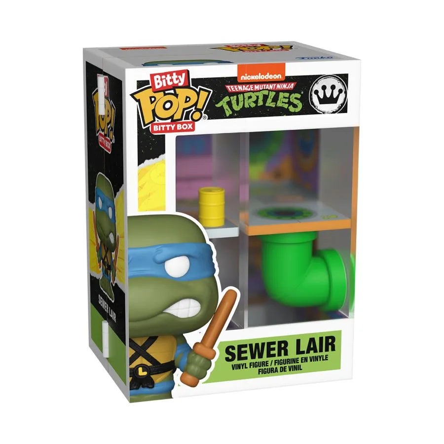 FUN85537 Teenage Mutant Ninja Turtles - Sewer Home Bitty Box Playset - Funko - Titan Pop Culture