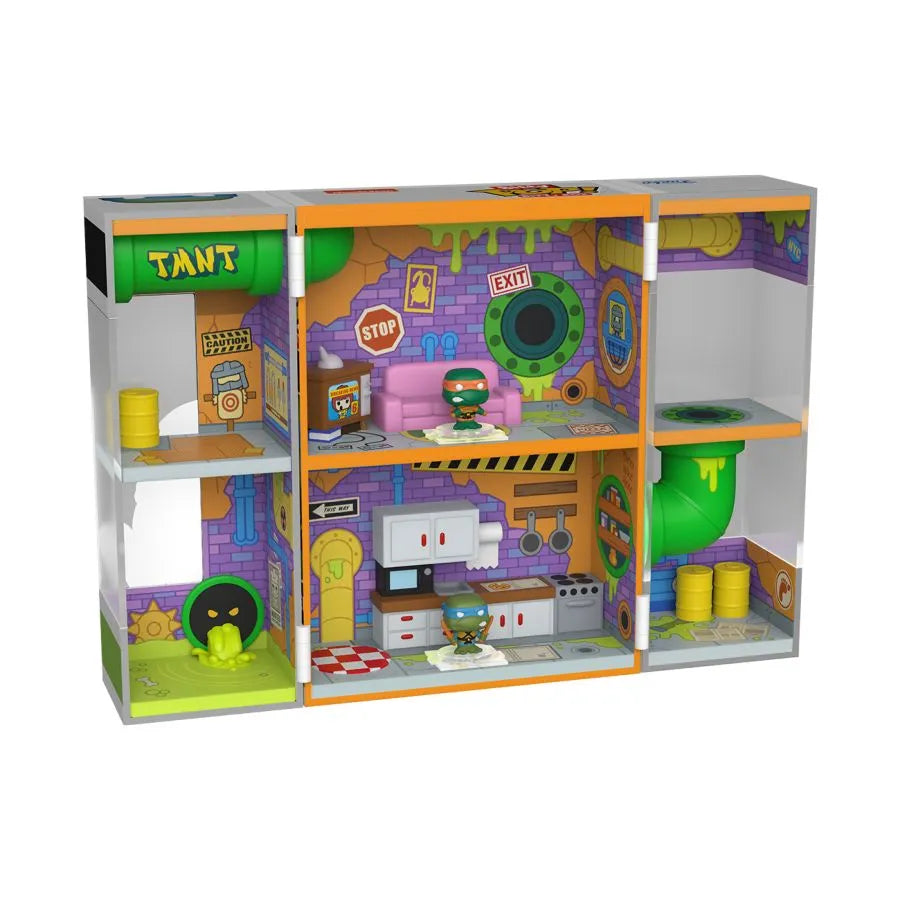 FUN85537 Teenage Mutant Ninja Turtles - Sewer Home Bitty Box Playset - Funko - Titan Pop Culture