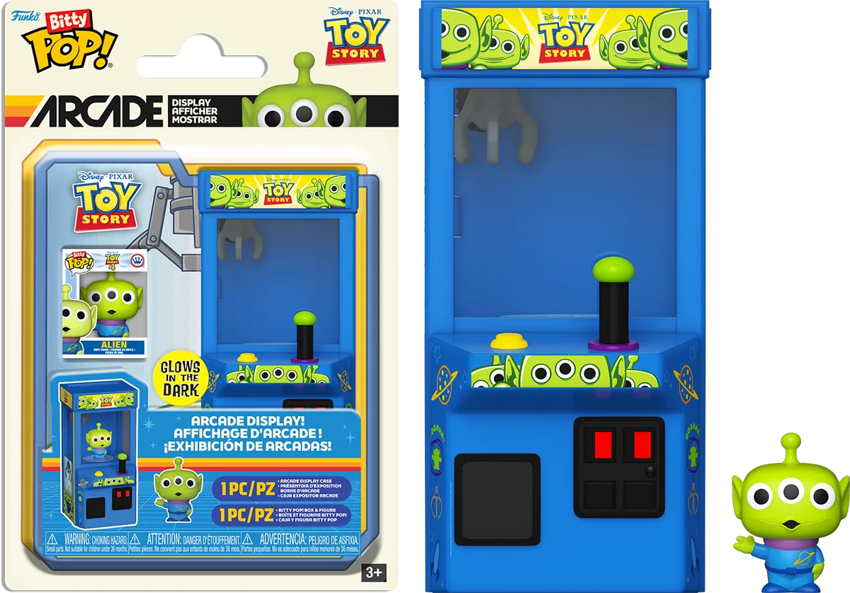 FUN85546 Toy Story - Alien (Glow) Bitty Arcade Claw Machine - Funko - Titan Pop Culture