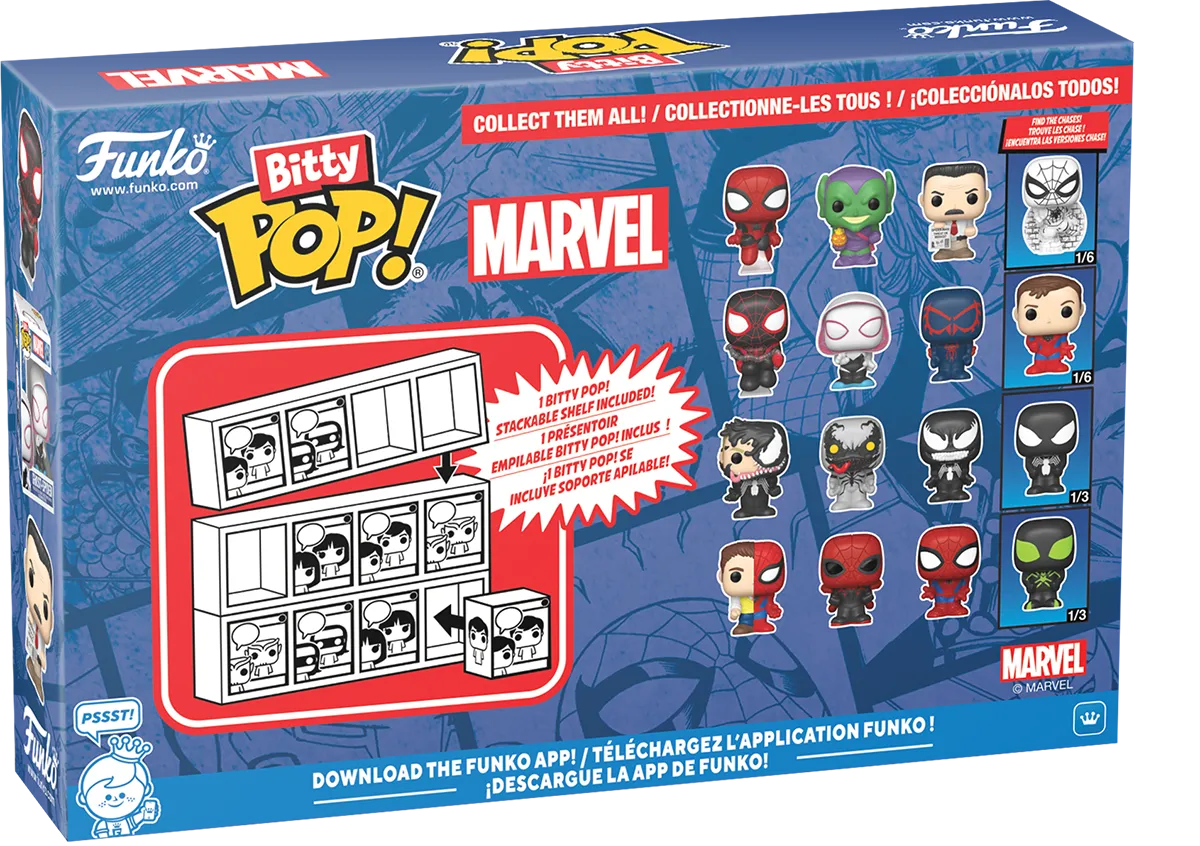 FUN85701 Spider-Man - Spider-Man Bitty Pop! 4-Pack - Funko - Titan Pop Culture