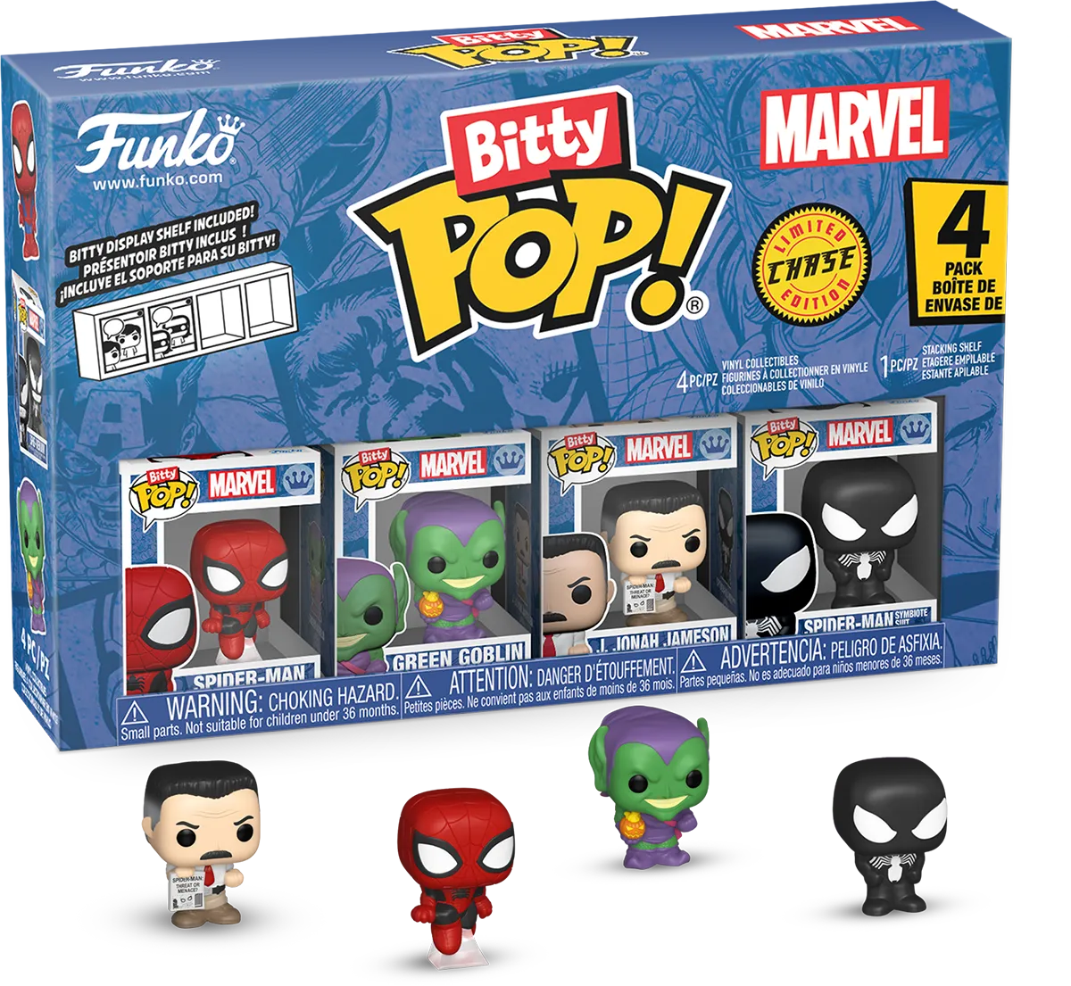 FUN85701 Spider-Man - Spider-Man Bitty Pop! 4-Pack - Funko - Titan Pop Culture